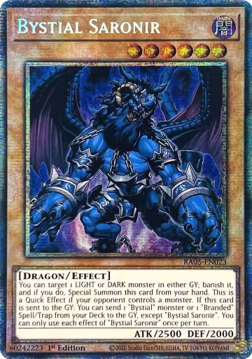 Bystial Saronir (Starlight Rare) (RA05-EN023), Rarity Collection 5 — Yu-Gi-Oh! card price