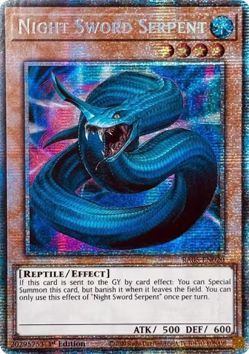 Night Sword Serpent (Starlight Rare) (RA05-EN020), Rarity Collection 5 — Yu-Gi-Oh! card price