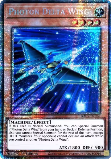 Photon Delta Wing (Starlight Rare) (RA05-EN026), Rarity Collection 5 — Yu-Gi-Oh! card price