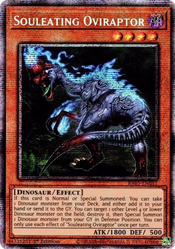 Souleating Oviraptor (Starlight Rare) (RA05-EN011), Rarity Collection 5 — Yu-Gi-Oh! card price