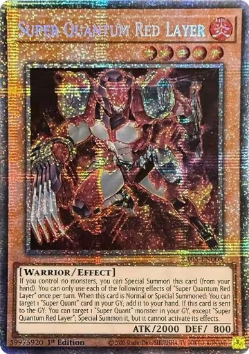 Super Quantum Red Layer (Starlight Rare) (RA05-EN008), Rarity Collection 5 — Yu-Gi-Oh! card price