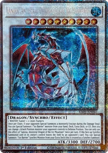 Lancea, Ancestral Dragon of the Ice Mountain (Starlight Rare) (RA05-EN045), Rarity Collection 5 — Yu-Gi-Oh! card price