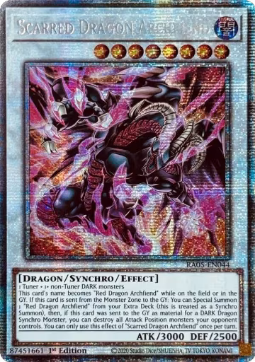 Scarred Dragon Archfiend (Starlight Rare) (RA05-EN044), Rarity Collection 5 — Yu-Gi-Oh! card price