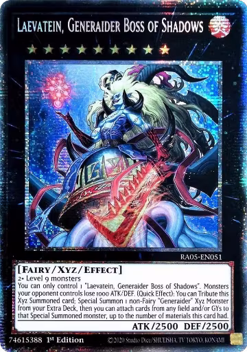 Laevatein, Generaider Boss of Shadows (Starlight Rare) (RA05-EN051), Rarity Collection 5 — Yu-Gi-Oh! card price