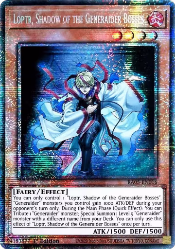 Loptr, Shadow of the Generaider Bosses (Starlight Rare) (RA05-EN016), Rarity Collection 5 — Yu-Gi-Oh! card price