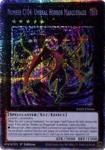 Number C104: Umbral Horror Masquerade (Starlight Rare) (RA05-EN046), Rarity Collection 5 — Yu-Gi-Oh! card price