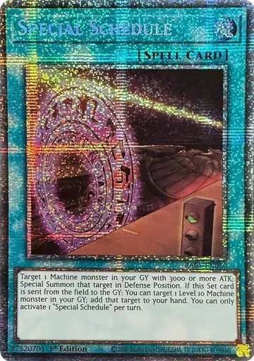 Special Schedule (Starlight Rare) (RA05-EN060), Rarity Collection 5 — Yu-Gi-Oh! card price