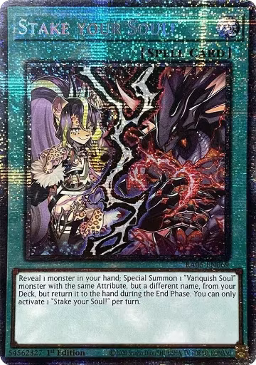 Stake Your Soul! (Starlight Rare) (RA05-EN069), Rarity Collection 5 — Yu-Gi-Oh! card price