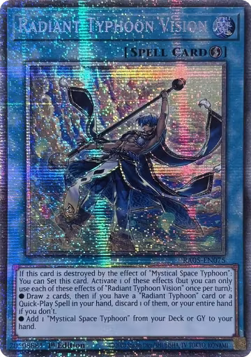 Radiant Typhoon Vision (Starlight Rare) (RA05-EN075), Rarity Collection 5 — Yu-Gi-Oh! card price