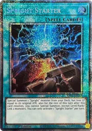Spright Starter (Starlight Rare) (RA05-EN068), Rarity Collection 5 — Yu-Gi-Oh! card price