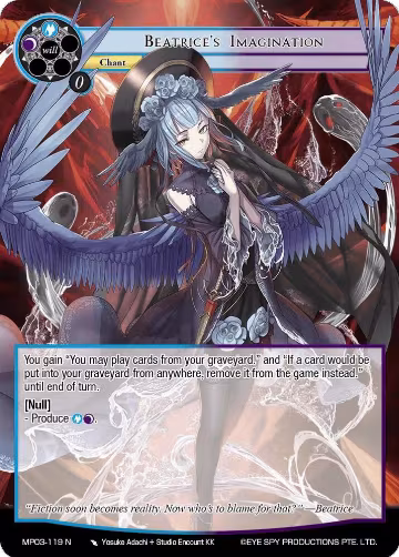 Beatrice's Imagination (MP03-119), Masterpiece Collection 03 "Dimensional Hope" — Force of Will card price