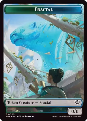 Fractal (0005) // Pest (0009) Double-Sided Token (5 // 9), Secrets of Strixhaven — Magic card price