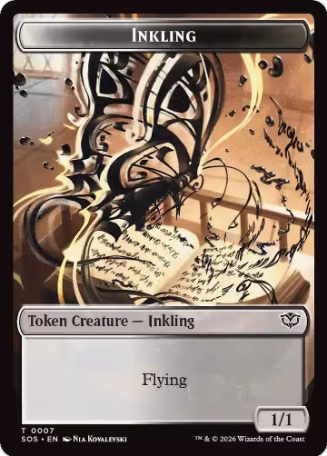 Inkling (0007) // Spirit (0011) Double-Sided Token (7 // 11), Secrets of Strixhaven — Magic card price