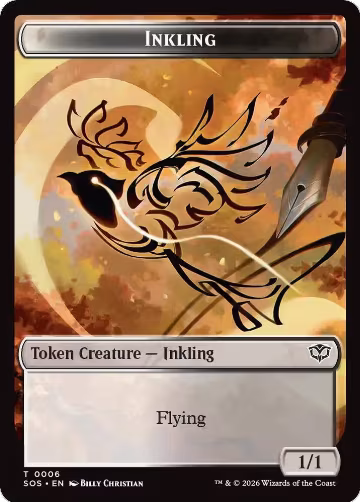 Inkling (0006) // Spirit (0010) Double-Sided Token (6 // 10), Secrets of Strixhaven — Magic card price