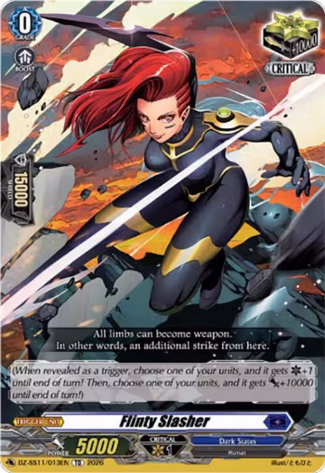 Flinty Slasher (DZ-SS11/013EN), DZ-SS11: Master Deckset -Hikari Myodo- — Vanguard card price