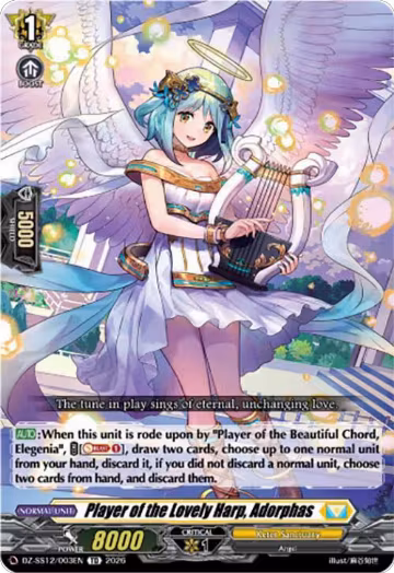 Player of the Lovely Harp, Adorphas (DZ-SS12/003EN), DZ-SS12: Master Deckset -Erika Myojo- — Vanguard card price