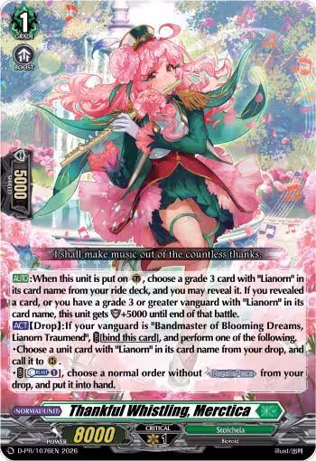 Thankful Whistling, Merctica (D-PR/1076EN), D Promo Cards — Vanguard card price