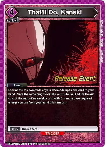 That'll Do, Kaneki (UEPR/TKG-1-063) — card price