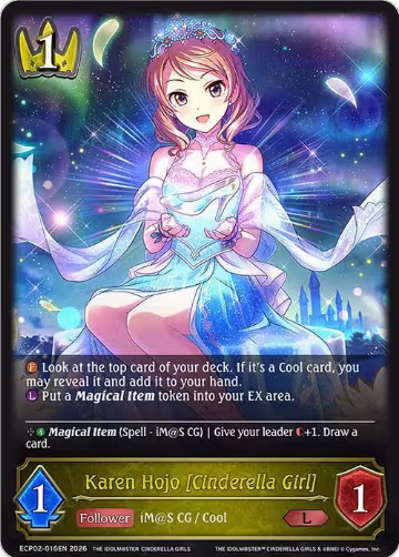 Karen Hojo [Cinderella Girl] (ECP02-016EN), THE IDOLM@STER CINDERELLA GIRLS — Shadowverse card price
