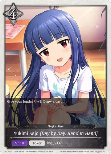 Yukimi Sajo [Day by Day, Hand in Hand] (ECP02-T14EN), THE IDOLM@STER CINDERELLA GIRLS — Shadowverse card price