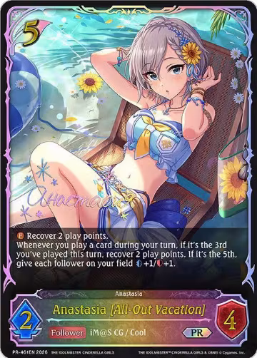 Anastasia [All-Out Vacation] (PR-461EN), Shadowverse: Evolve Promo Cards — Shadowverse card price