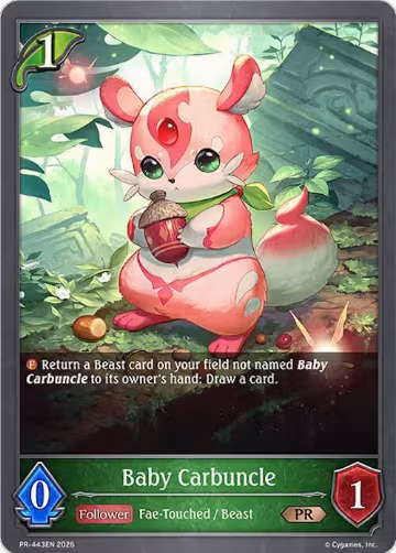 Baby Carbuncle (PR-443EN), Shadowverse: Evolve Promo Cards — Shadowverse card price