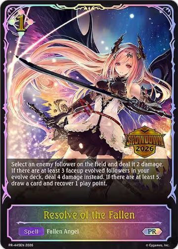 Resolve of the Fallen (PR-445EN), Shadowverse: Evolve Promo Cards — Shadowverse card price