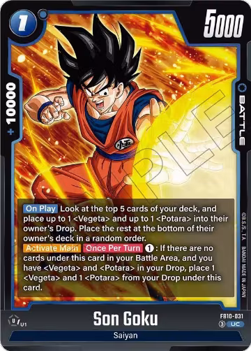 Son Goku - FB10-031 (FB10-031), Cross Force — DB Fusion card price