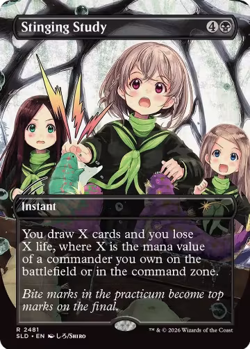 Stinging Study (2481), Secret Lair Drop Series — Magic card price