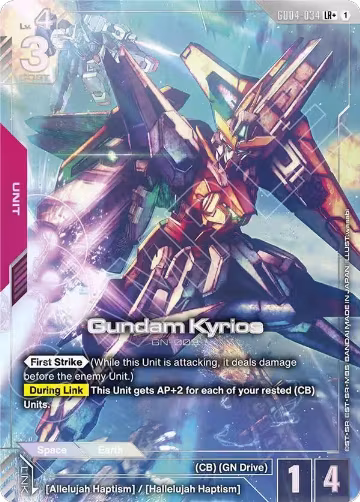 Gundam Kyrios (LR+) (GD04-034), Phantom Aria — Gundam card price