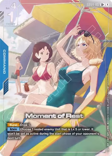Moment of Rest (U+) (GD04-102), Phantom Aria — Gundam card price