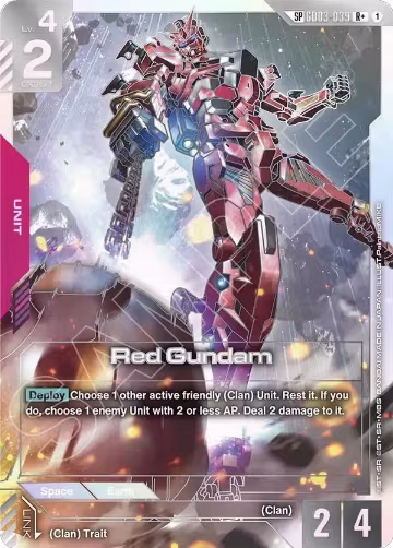 Red Gundam (SP) (R+) (GD03-039), Phantom Aria — Gundam card price