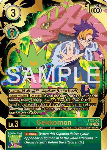 Gekkomon (Rare Pull) (ST23-06 R), Starter Deck 23: Beatbreak — Digimon card price