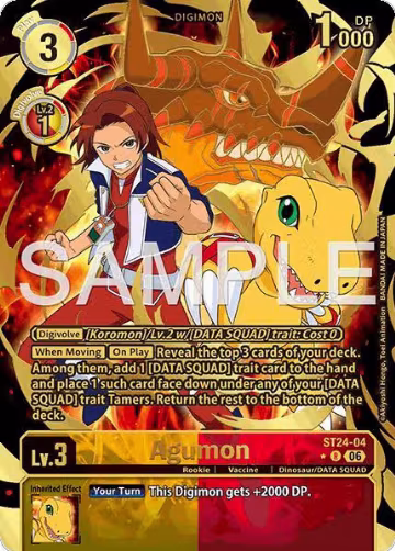 Agumon (Rare Pull) (ST24-04 R), Starter Deck 24: Data Squad — Digimon card price