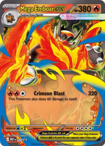 Mega Emboar ex (035), Jumbo Cards — Pokémon card price
