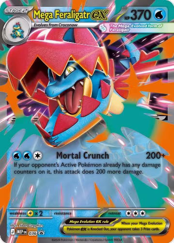 Mega Feraligatr ex (036), Jumbo Cards — Pokémon card price