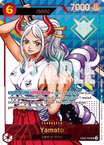 Yamato (Serial Numbered) (EB02-006), One Piece Promotion Cards — One Piece card price
