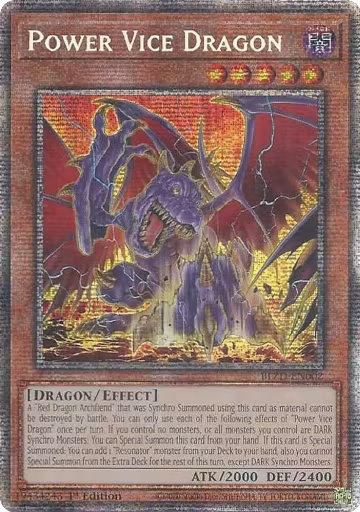 Power Vice Dragon (Starlight Rare) (BLZD-EN002), Blazing Dominion — Yu-Gi-Oh! card price