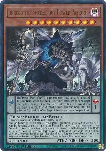 Junoldo the Shadespirit Power Patron (BLZD-EN013), Blazing Dominion — Yu-Gi-Oh! card price