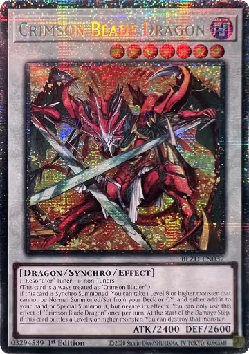 Crimson Blade Dragon (Starlight Rare) (BLZD-EN037), Blazing Dominion — Yu-Gi-Oh! card price