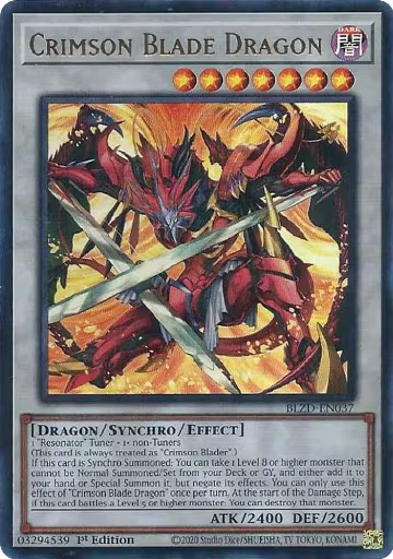 Crimson Blade Dragon (BLZD-EN037), Blazing Dominion — Yu-Gi-Oh! card price