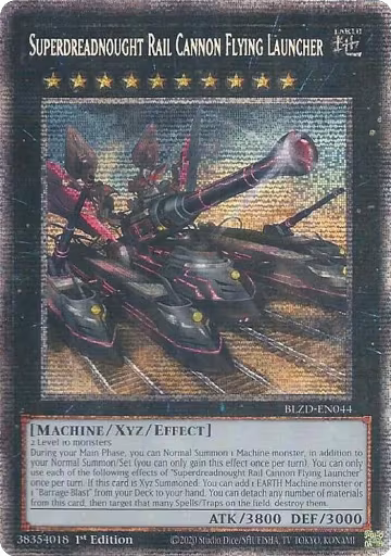 Superdreadnought Rail Cannon Flying Launcher (Starlight Rare) (BLZD-EN044), Blazing Dominion — Yu-Gi-Oh! card price