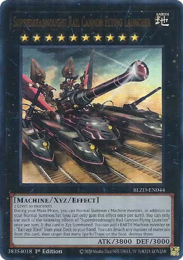 Superdreadnought Rail Cannon Flying Launcher (BLZD-EN044), Blazing Dominion — Yu-Gi-Oh! card price