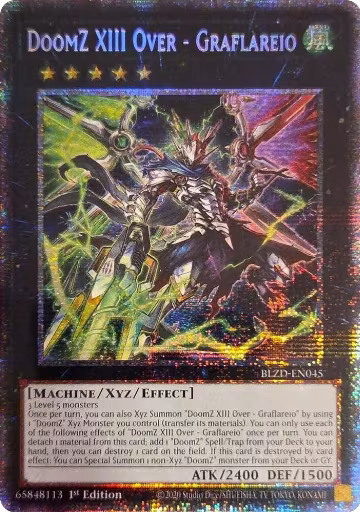 DoomZ XIII Over - Graflareio (Starlight Rare) (BLZD-EN045), Blazing Dominion — Yu-Gi-Oh! card price