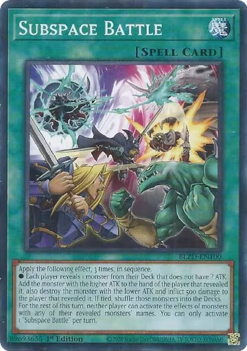 Subspace Battle (BLZD-EN100), Blazing Dominion — Yu-Gi-Oh! card price