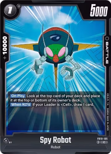Spy Robot (FB10-105), Cross Force — DB Fusion card price