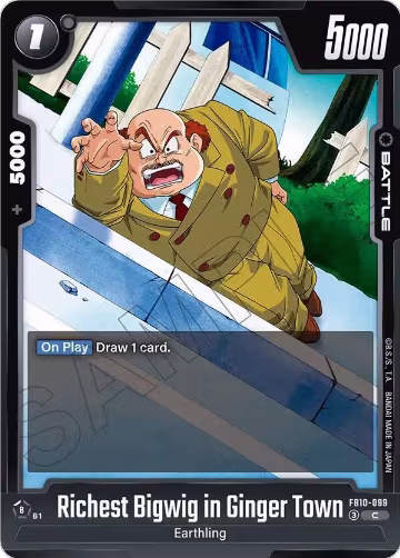 Richest Bigwig in Ginger Town (FB10-099), Cross Force — DB Fusion card price