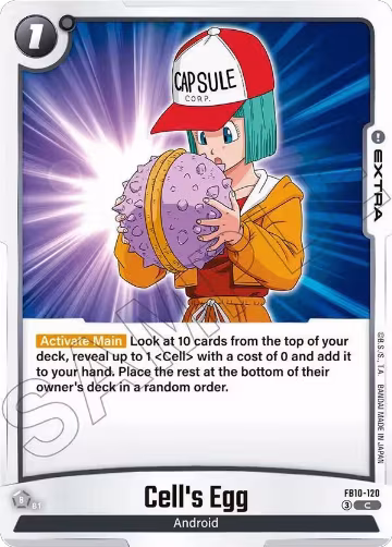 Cell's Egg (FB10-120), Cross Force — DB Fusion card price