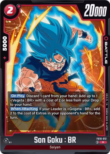 Son Goku : BR (FB10-012), Cross Force — DB Fusion card price