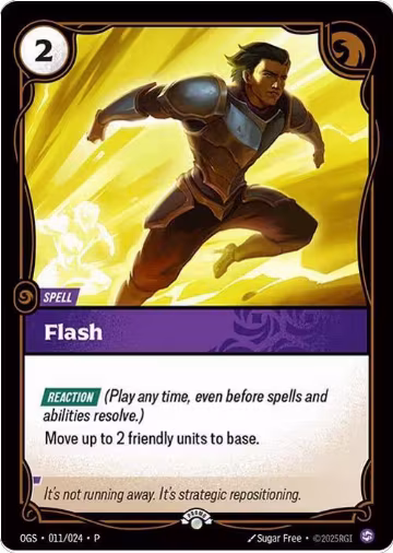 Flash (011/024), Riftbound Organized Play Promotional Cards — Riftbound card price